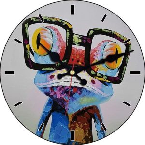 frosch wanduhr