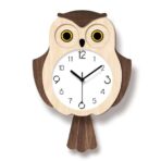 eulen wanduhr