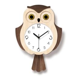 eulen wanduhr