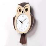 eulen wanduhr