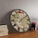 wanduhr weltkarte
