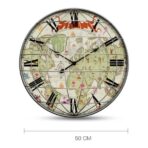wanduhr weltkarte