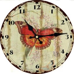 schmetterlings wanduhr