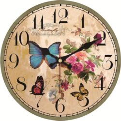 schmetterlinge wanduhr