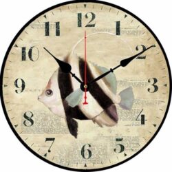 fisch wanduhr