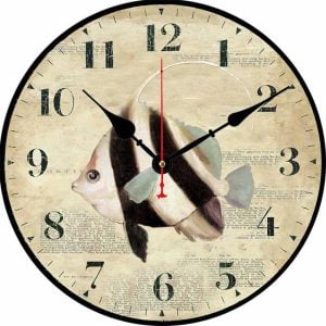 fisch wanduhr
