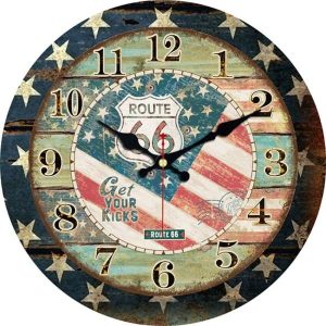 wanduhr route 66