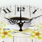 wanduhr kaffeetasse
