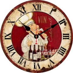 wein wanduhr 1
