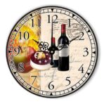 wein wanduhr