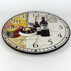 wein wanduhr