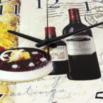 wein wanduhr