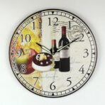 wein wanduhr
