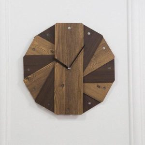 vintage holzwanduhr