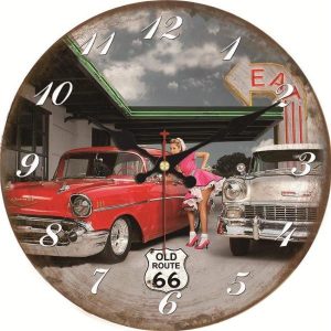 vintage garage wanduhr