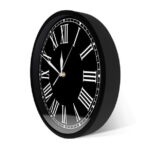 vintage schwarze wanduhr