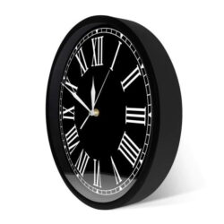 vintage schwarze wanduhr