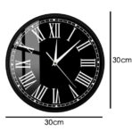 vintage schwarze wanduhr