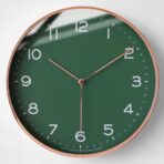 vintage grune wanduhr