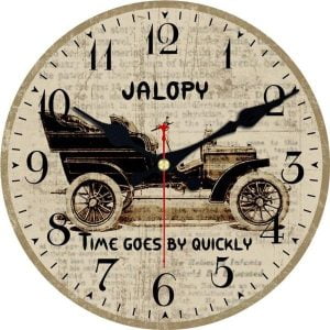 alte auto wanduhr