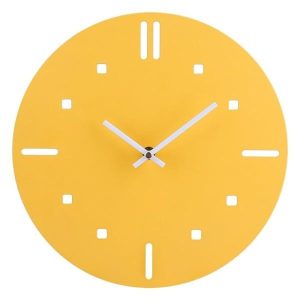 vintage gelbe uhr