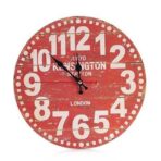vintage rote uhr