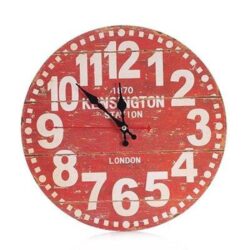 vintage rote uhr