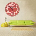 vintage rote uhr