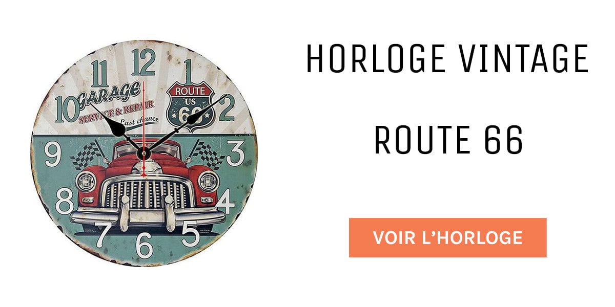 comment faire la route 66 horloge vintage route 66