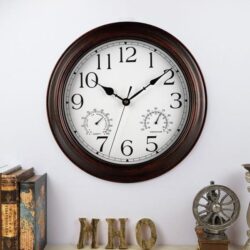 vintage zink uhr