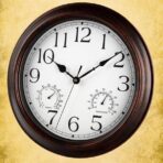 vintage zink uhr