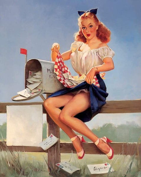 gil elvgren art keeping posted gil elvgren 1951