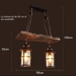 industrie holz metall beleuchtung