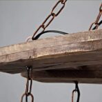 industrie kronleuchter holz und eisen