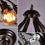 schwarzer industrie kronleuchter 1
