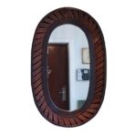 bambus oval spiegel