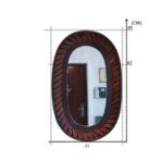 bambus oval spiegel
