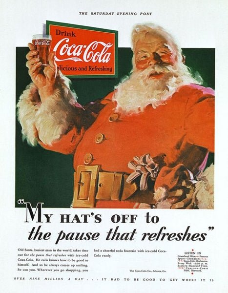 est-ce que coca-cola a invente le pere noel père noël coca cola 1931