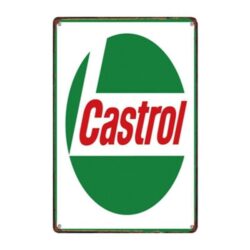 emaillierte castrol platte