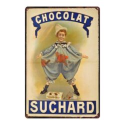 emaillierter schokoladen suchard teller
