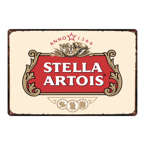 emaillierte platte stella artois emaillierte platte stella artois