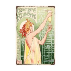 absinth metallplatte