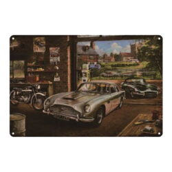 metallplatte aston martin