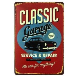 metallplatte auto vintage