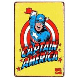 metallplatte captain america