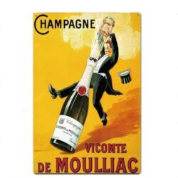 champagner metallplatte