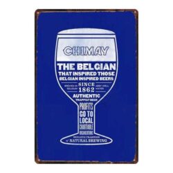 chimay metallplatte
