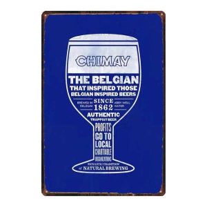 chimay metallplatte