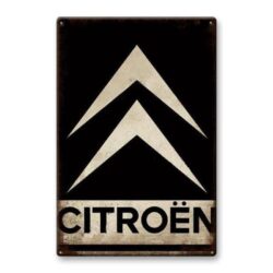 citroen metallplatte