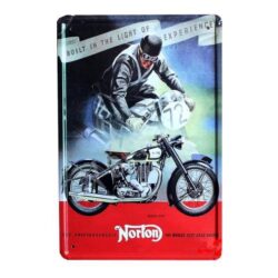 metall deko vintage motorradschild